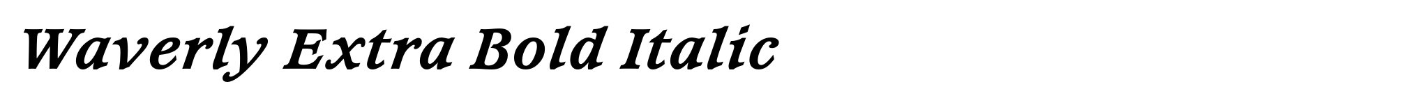 Waverly Extra Bold Italic image